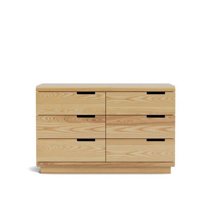 Karamea Lowboy 6 Drawer - With Cut Out (Ash) - Paulas Home & Living