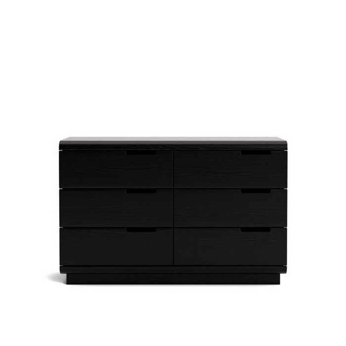 Karamea Lowboy 6 Drawer - With Cut Out (Ash) - Paulas Home & Living
