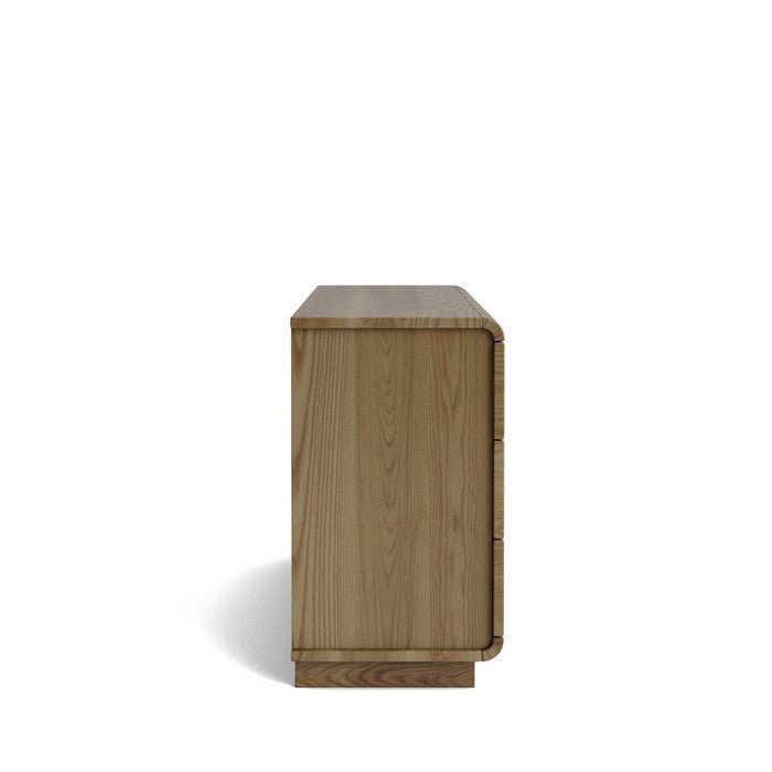 Karamea Lowboy 6 Drawer - With Cut Out (Ash) - Paulas Home & Living