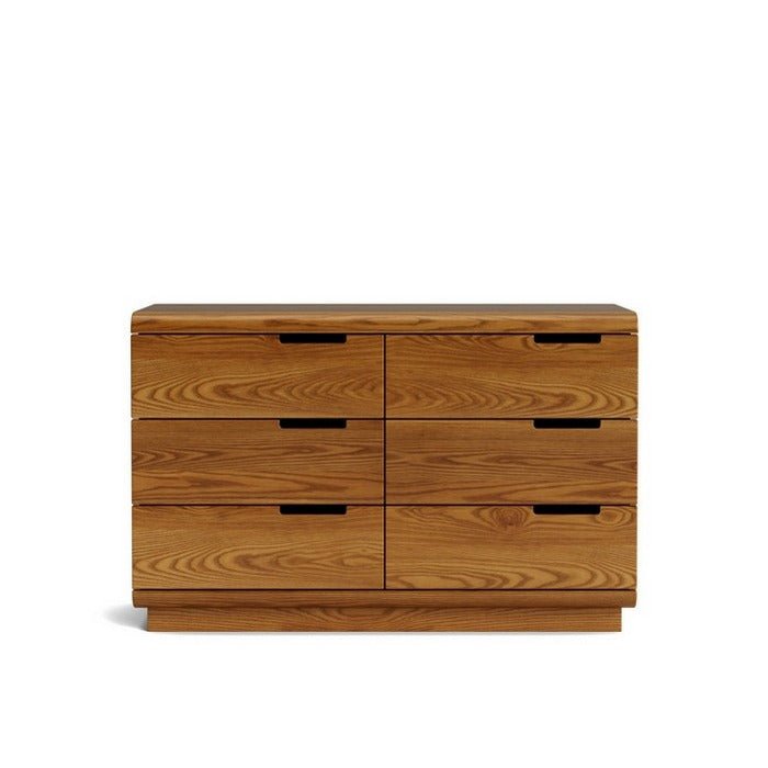 Karamea Lowboy 6 Drawer - With Cut Out (Ash) - Paulas Home & Living