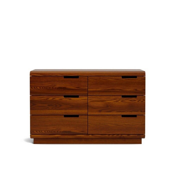 Karamea Lowboy 6 Drawer - With Cut Out (Ash) - Paulas Home & Living