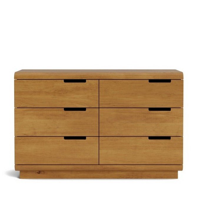 Karamea Lowboy 6 Drawer - With Cut Out (Pine) - Paulas Home & Living