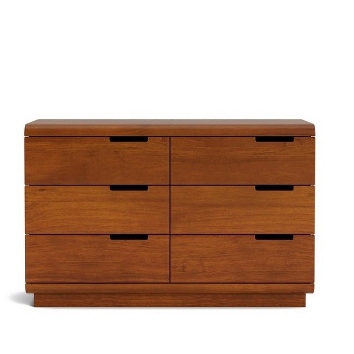 Karamea Lowboy 6 Drawer - With Cut Out (Pine) - Paulas Home & Living