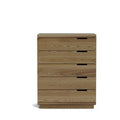 Karamea Tallboy 5 Drawer - With Cut Out (Ash) - Paulas Home & Living