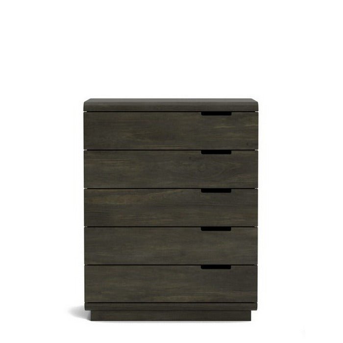 Karamea Tallboy 5 Drawer - With Cut Out (Pine) - Paulas Home & Living