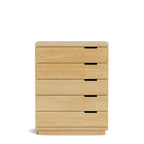 Karamea Tallboy 5 Drawer - With Cut Out (Pine) - Paulas Home & Living