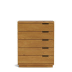 Karamea Tallboy 5 Drawer - With Cut Out (Pine) - Paulas Home & Living