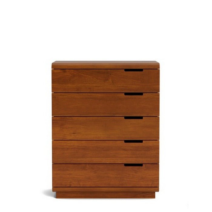 Karamea Tallboy 5 Drawer - With Cut Out (Pine) - Paulas Home & Living