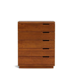 Karamea Tallboy 5 Drawer - With Cut Out (Pine) - Paulas Home & Living