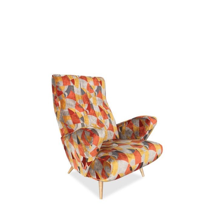 Ken Armchair Occasional Chair - Picasso Amarillo fabric - Paulas Home & Living