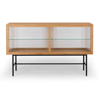 Kobe Sideboard (Natural Oak) Fluted Glass - Paulas Home & Living