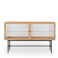 Kobe Sideboard (Natural Oak) Fluted Glass - Paulas Home & Living