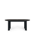 Kontur Dining Table Extension (Black Oak) 2000-2400w - Paulas Home & Living