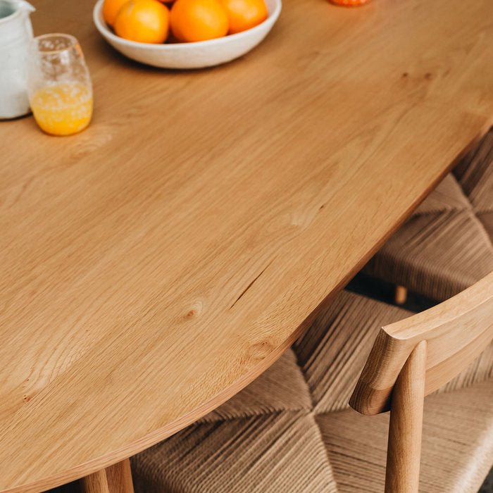 Kontur Dining Table (Natural Oak) 2000w - Paulas Home & Living