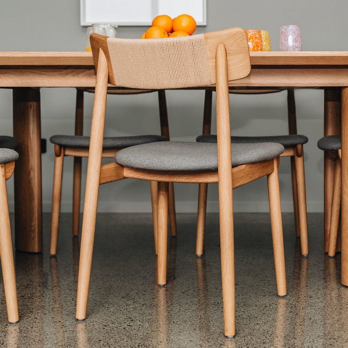 Kontur & Niles Dining Suite 2000w Fixed (7 Pce) Natural Oak - Paulas Home & Living