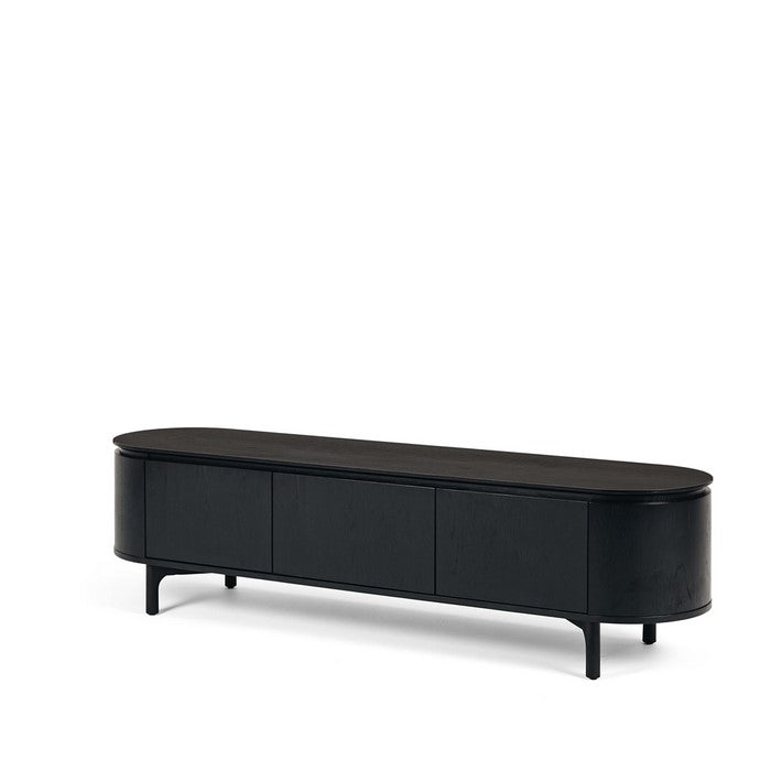 Kontur TV Stand (Black Oak) 1800w - Paulas Home & Living