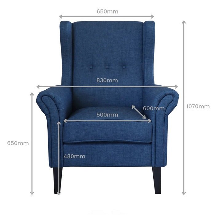 Korver Chair - Chinoiserie Print - Paulas Home & Living