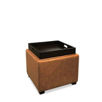Kumi Flip-Lid Ottoman - Tan - Paulas Home & Living