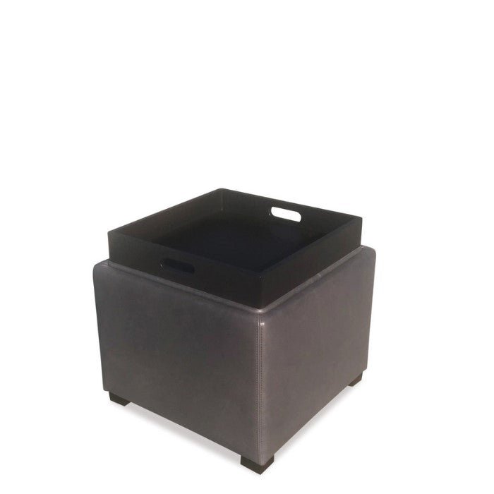 Kumi Flip-Lid Ottoman - Vintage Grey - Paulas Home & Living