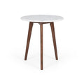 Radius Side Table - Marble - Walnut - Paulas Home & Living